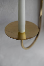 Brass Candle Sconce - Double