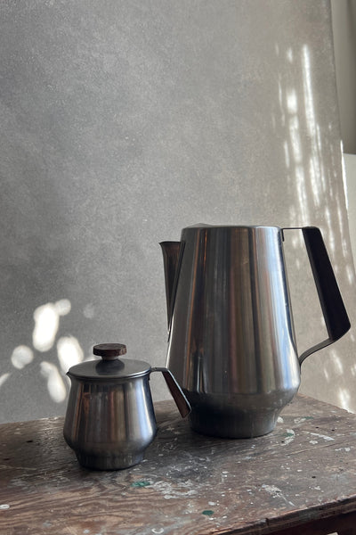 Japanese Stainless Steel Carafe and Creamer Set