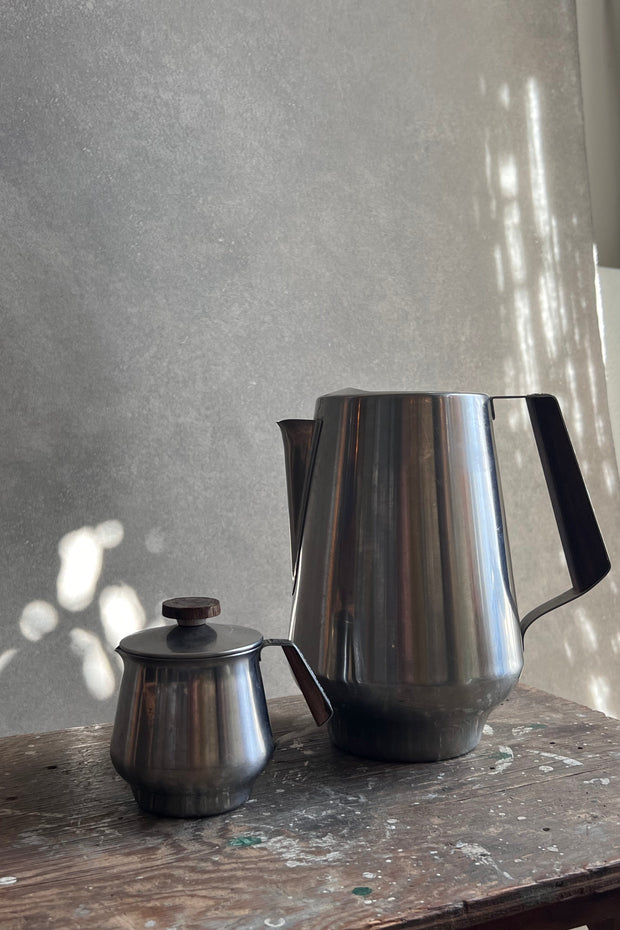 Japanese Stainless Steel Carafe and Creamer Set