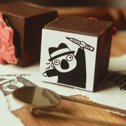 Happy Artist Rubber Stamp