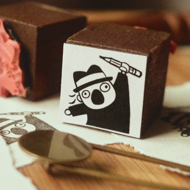 Happy Artist Rubber Stamp