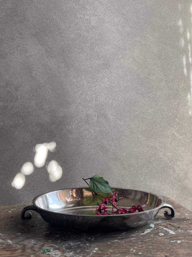 Silver Side Dish with Handle