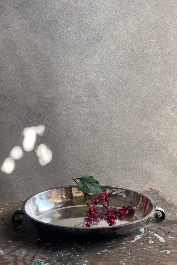 Silver Side Dish with Handle