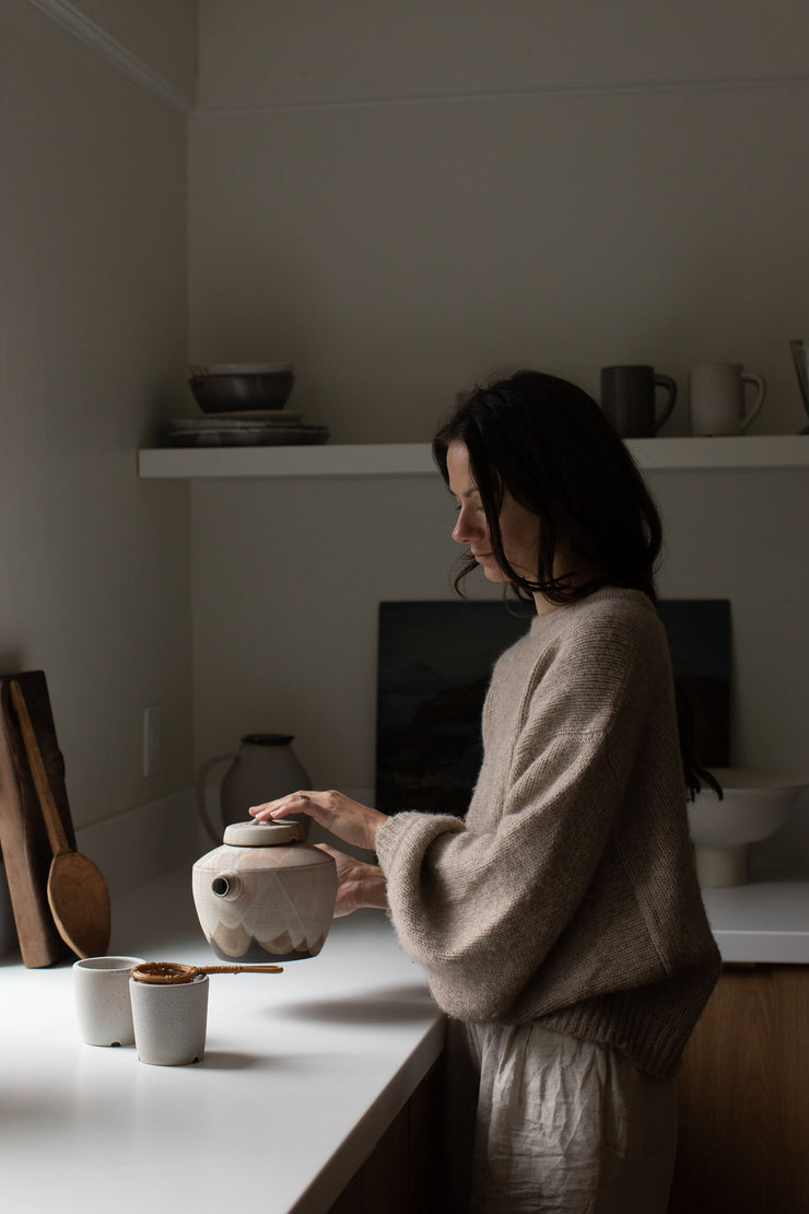 Matte Grey Tea Pot