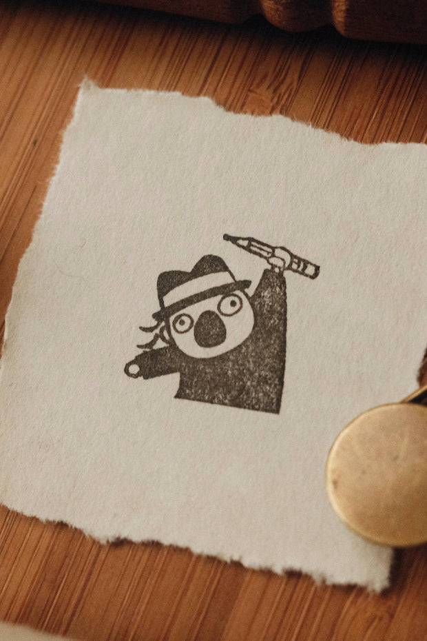 Happy Artist Rubber Stamp