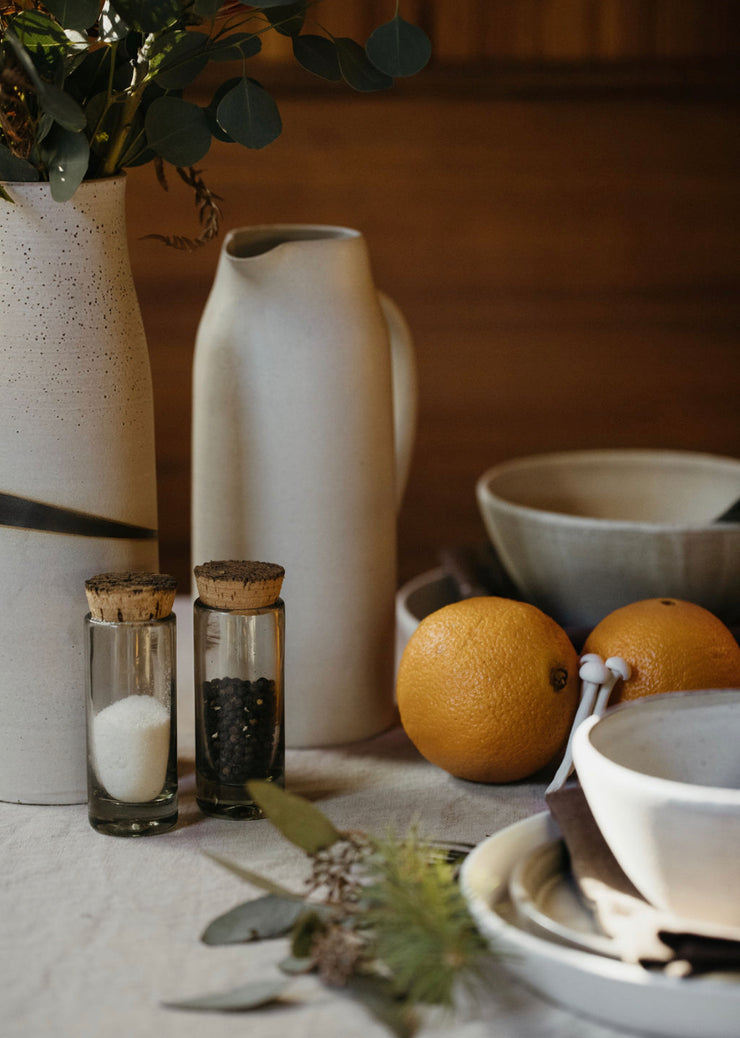 Handblown Glass Jar With Cork Top