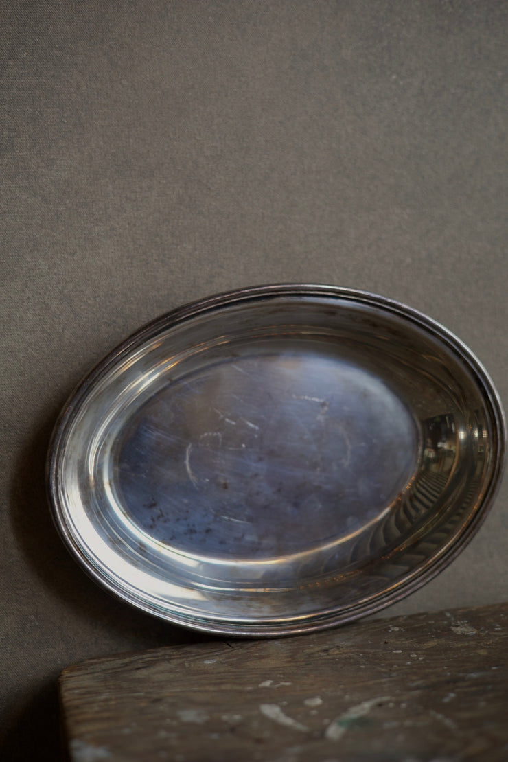 Silver Oval Dish