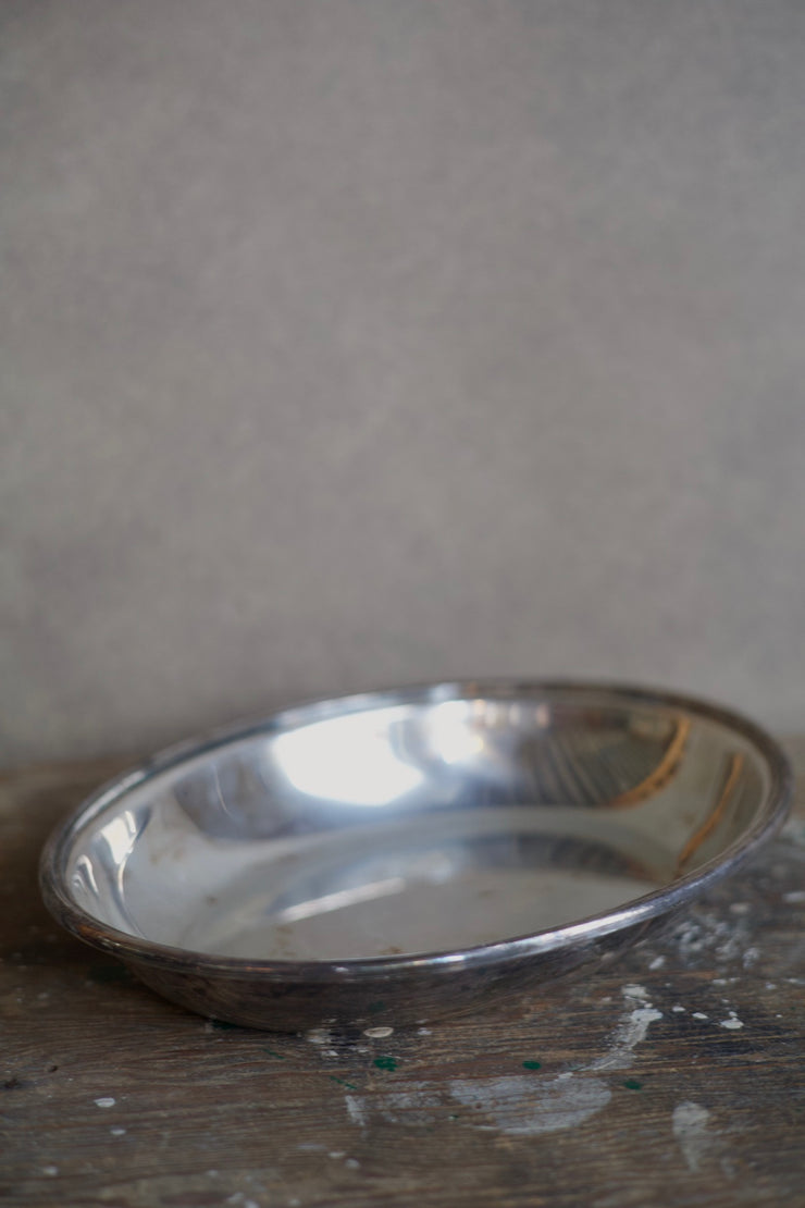 Silver Oval Dish