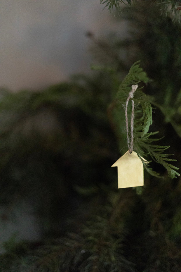 Small Brass House Ornament
