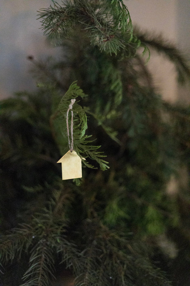 Small Brass House Ornament