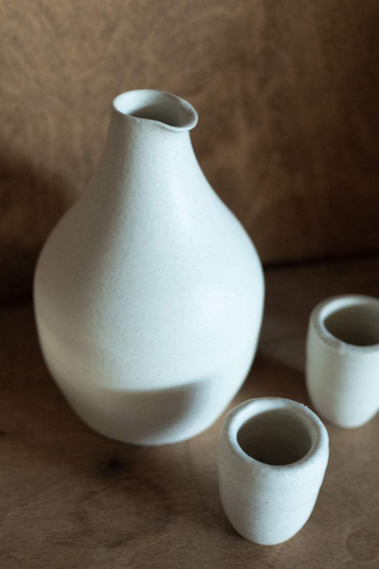 Round Sake Set - Sand