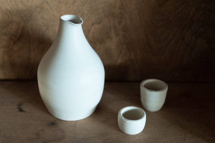 Round Sake Set - Sand