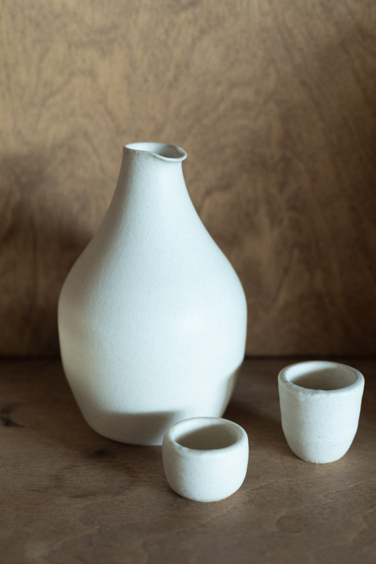 Round Sake Set - Sand