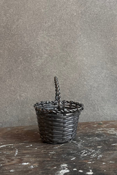 Little Silver Woven Basket