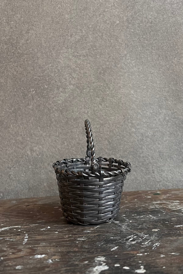 Little Silver Woven Basket