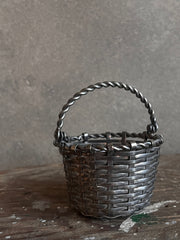 Little Silver Woven Basket