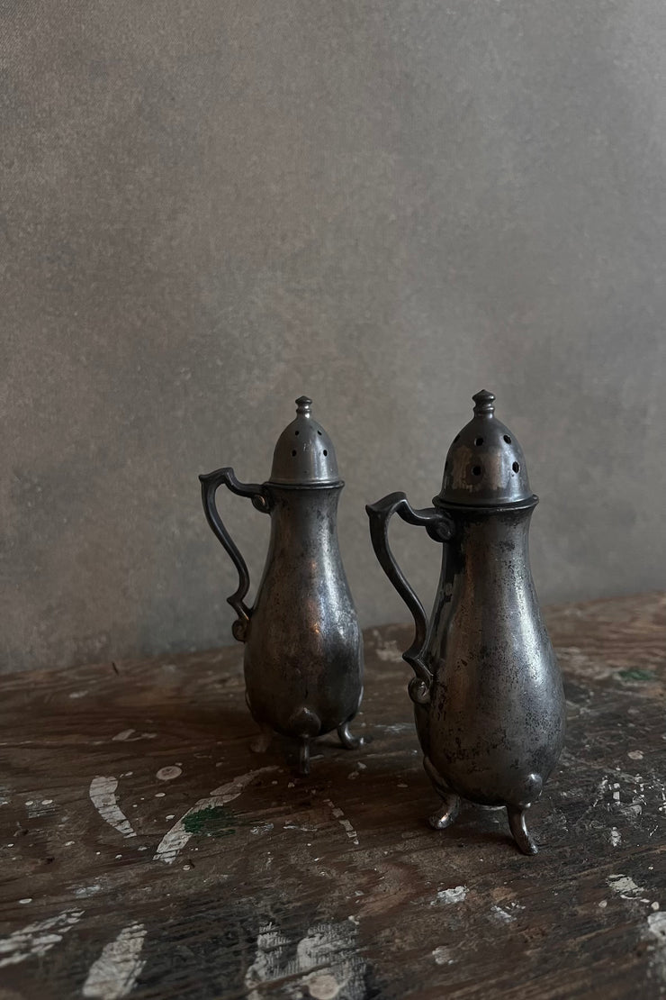 Pewter Salt and Pepper Shakers