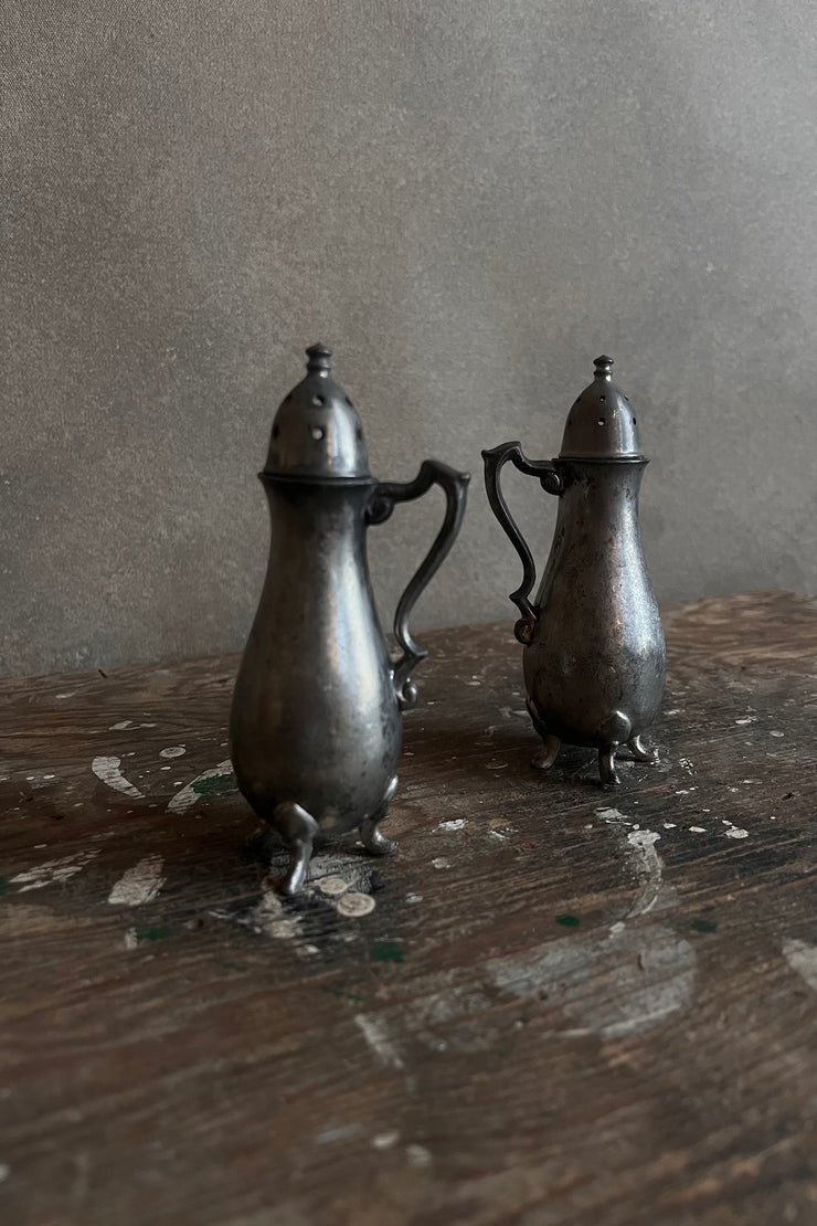 Pewter Salt and Pepper Shakers