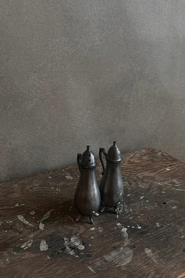 Pewter Salt and Pepper Shakers
