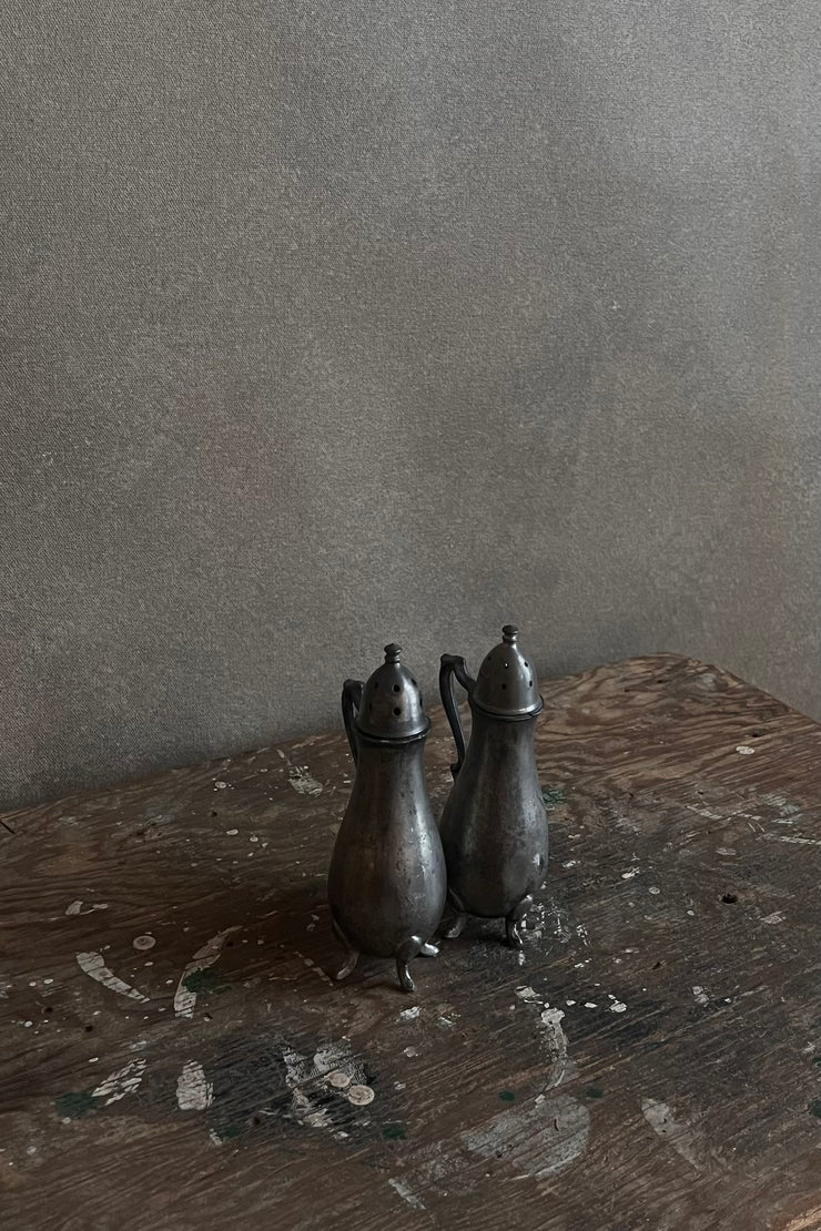 Pewter Salt and Pepper Shakers