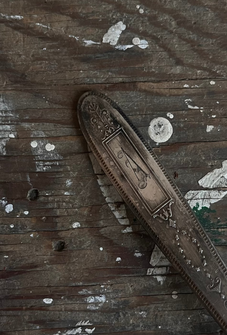 “A” Monogram Serving Spoon