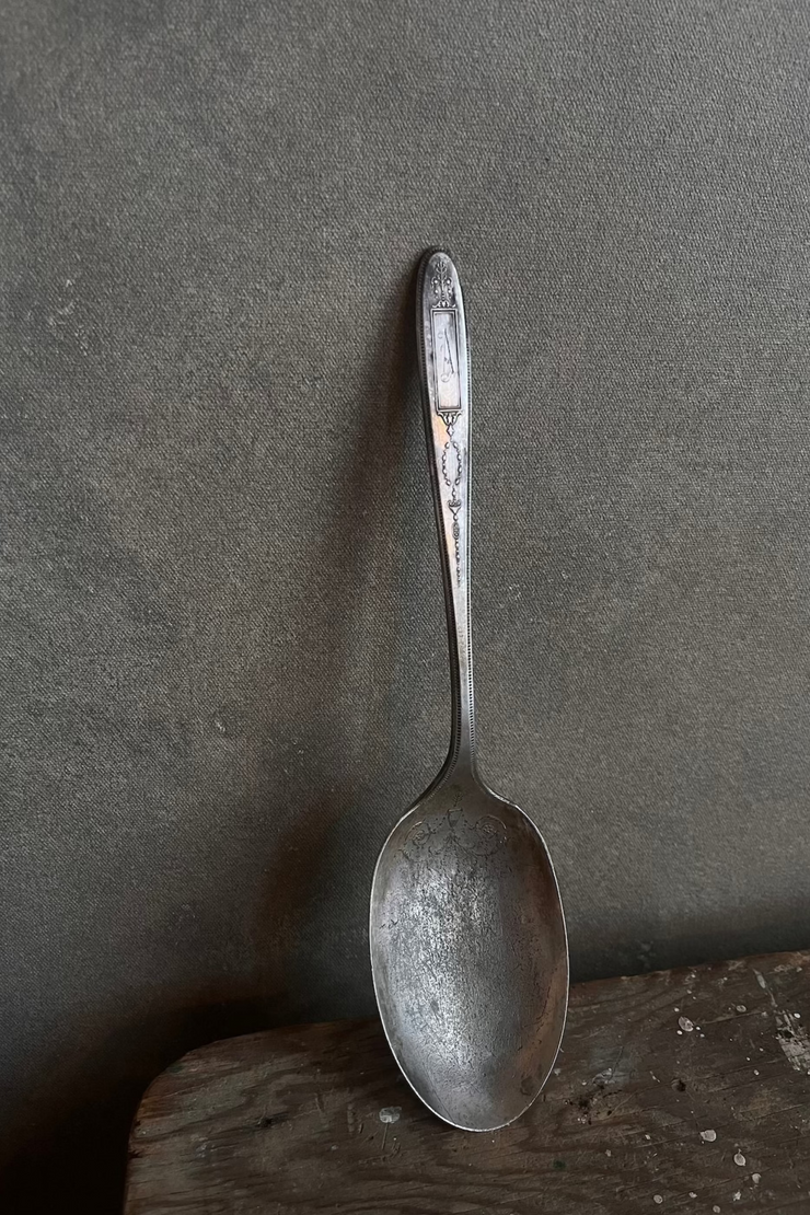 “A” Monogram Serving Spoon