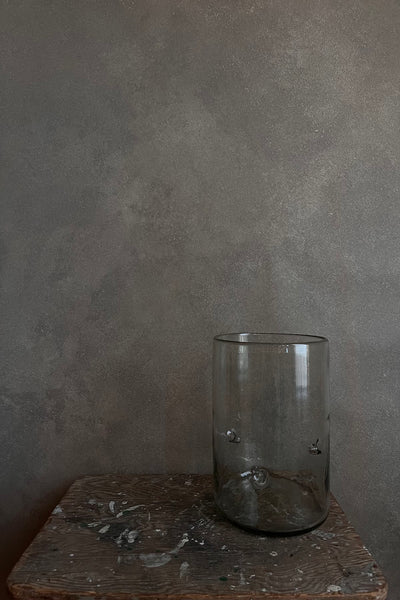 X Large Dimpled Glass Vase