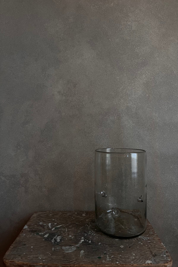 X Large Dimpled Glass Vase