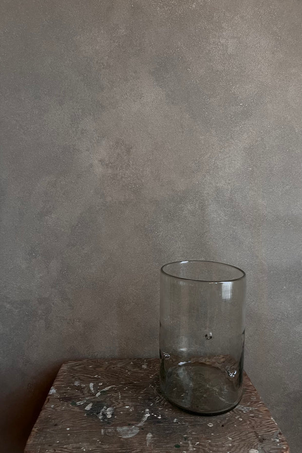 X Large Dimpled Glass Vase