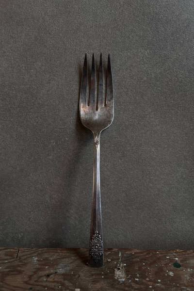 Assorted Silver Serving Forks