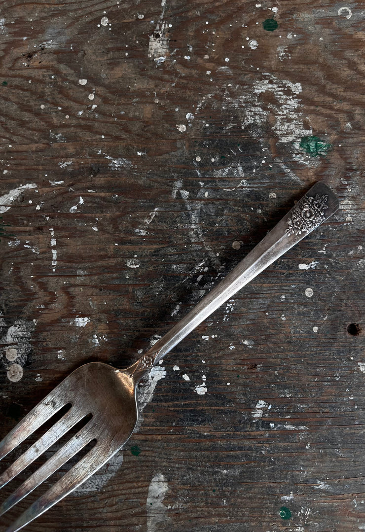 Assorted Silver Serving Forks
