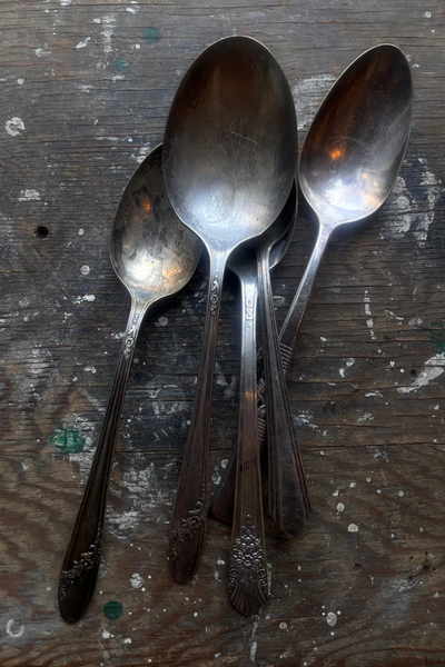 Assorted Silver Serving Spoons