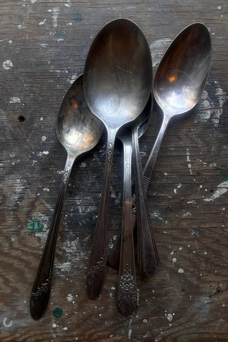 Assorted Silver Serving Spoons