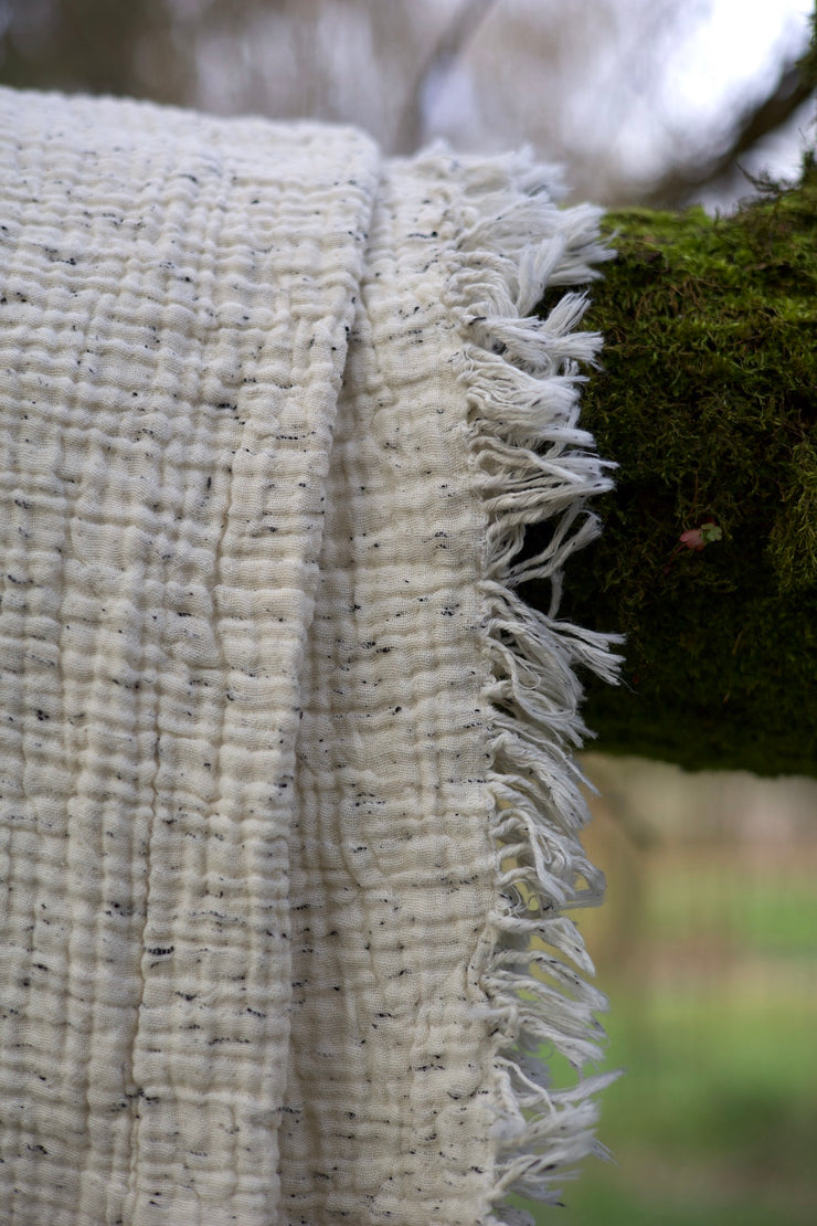 Pure Cotton Speckle Throw