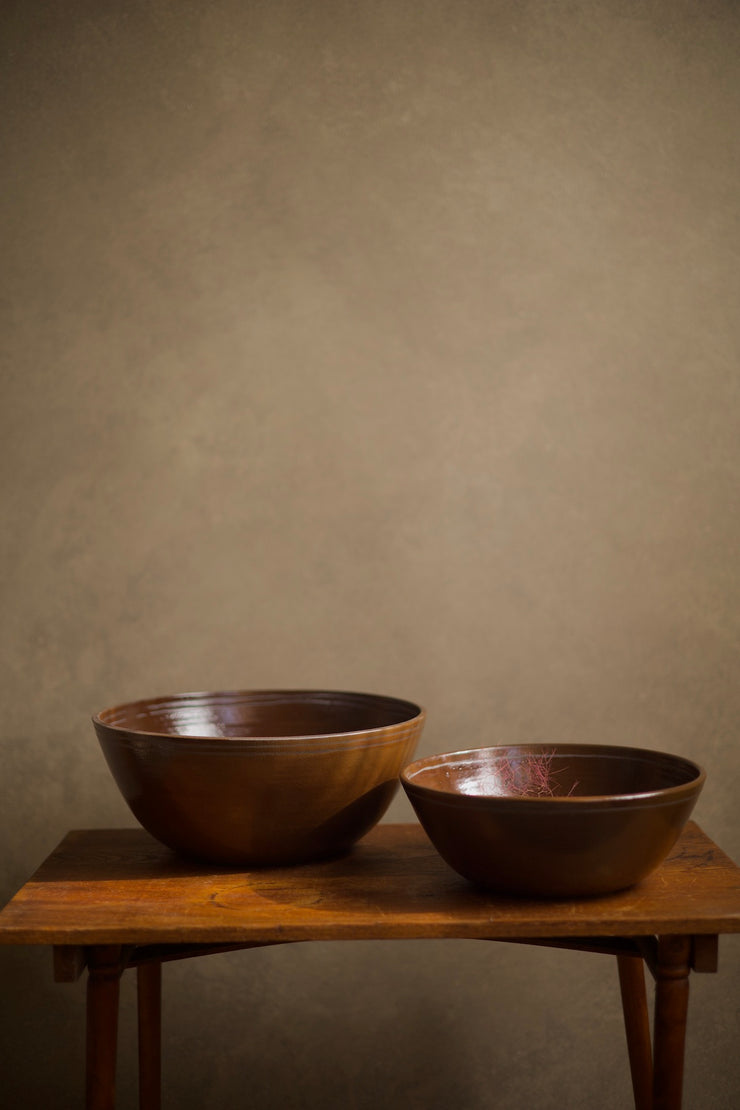 Stripe Nesting Bowl Set - Bark