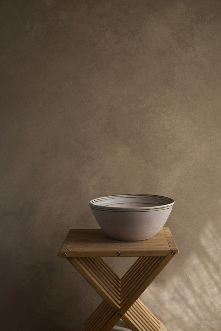 Stripe Nesting Bowl Set - Matte Grey