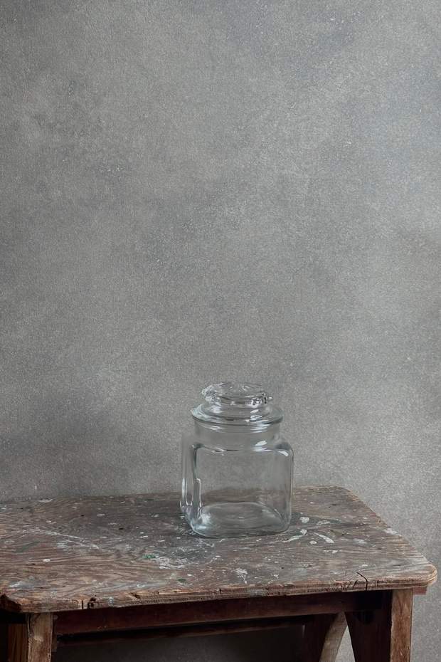 French Glass Lidded Vessle