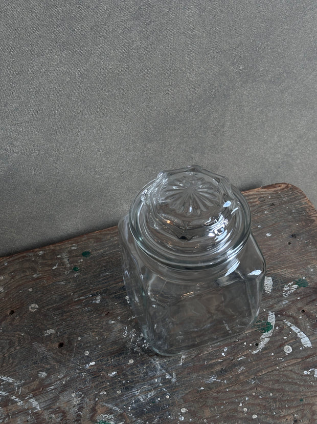 French Glass Lidded Vessle