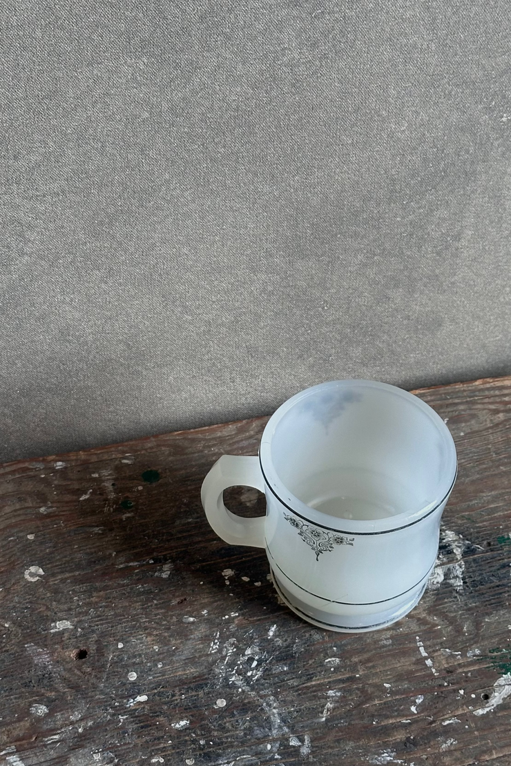 French Milk Glass Mug