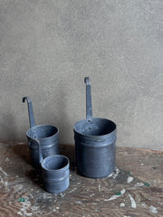 French Pewter Measuring Cups