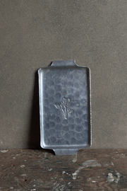 French Silver Tray - Floral Detail