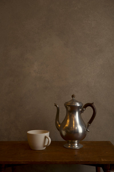 Solid Pewter Teapot - Wood Handle