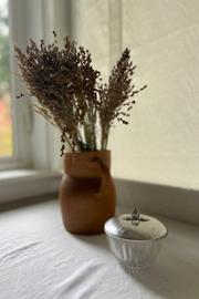 Lidded Aluminum & Glass Dish