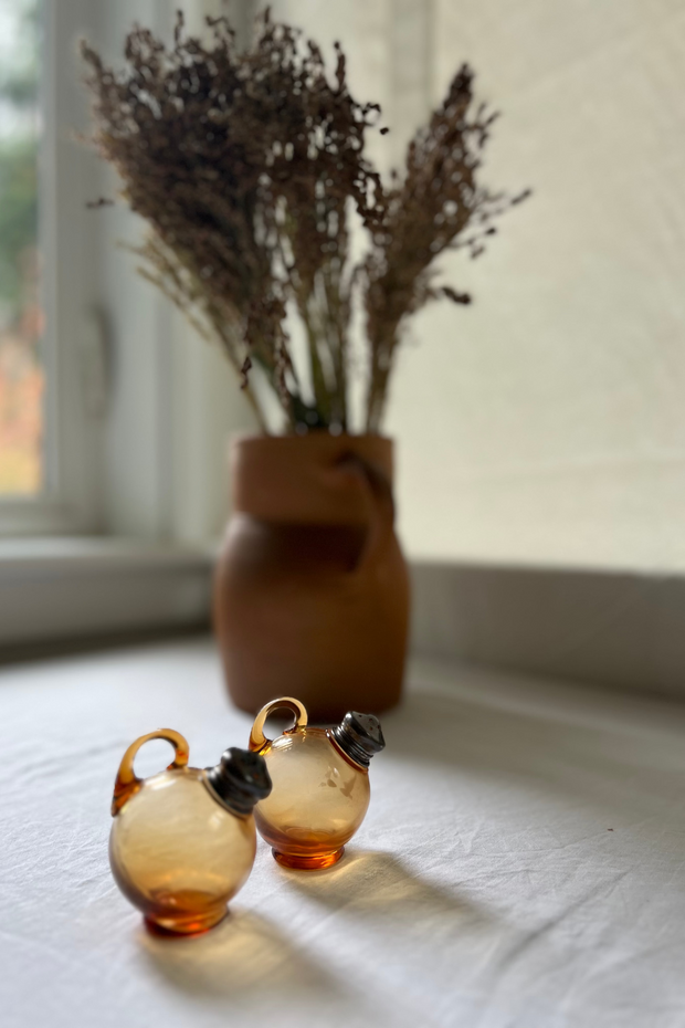 Glass Salt and Pepper Shakers