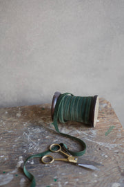 Olive Green Velvet Ribbon