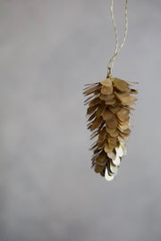 Brass Pinecone Ornament