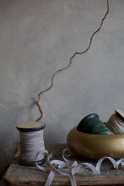 Pewter Glitter Velvet Ribbon