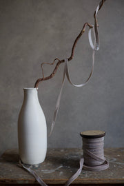 Pewter Glitter Velvet Ribbon