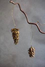 Brass Pinecone Ornament