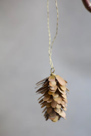Brass Pinecone Ornament